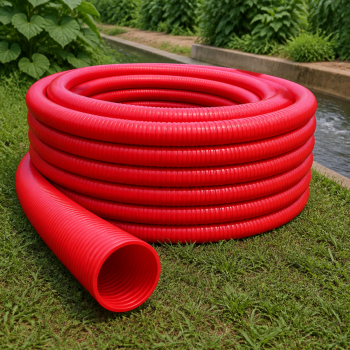 Sertsan Kırmızı Verici Hortum - 126 mm   5 inç / 24 m rulo