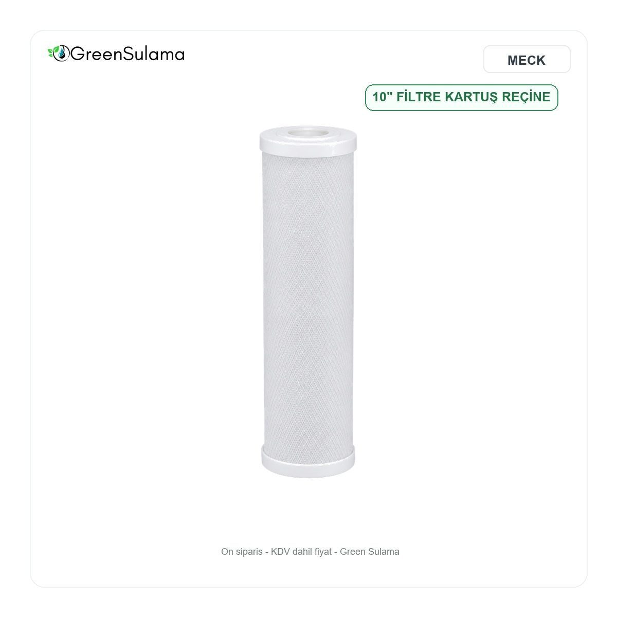 MECK 10″ Filtre Kartuş Reçine MECK 10" Filtre Kartuş Reçine urun gorseli - Green Sulama