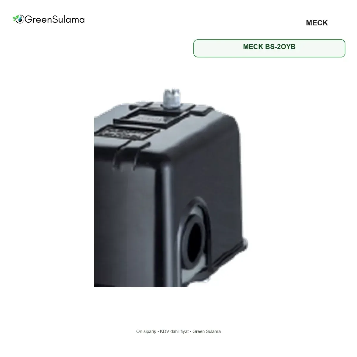 MECK BS-2OYB Basınç Şalteri MECK BS-2OYB Basınç Şalteri ürün görseli - Green Sulama