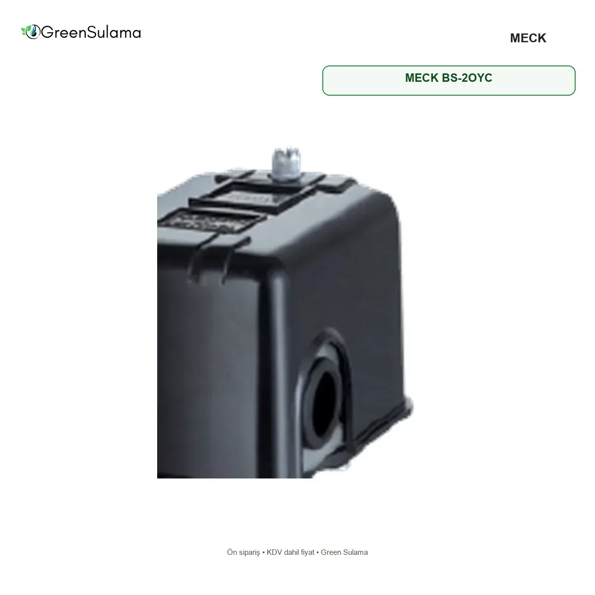 MECK BS-2OYC Basınç Şalteri MECK BS-2OYC Basınç Şalteri ürün görseli - Green Sulama