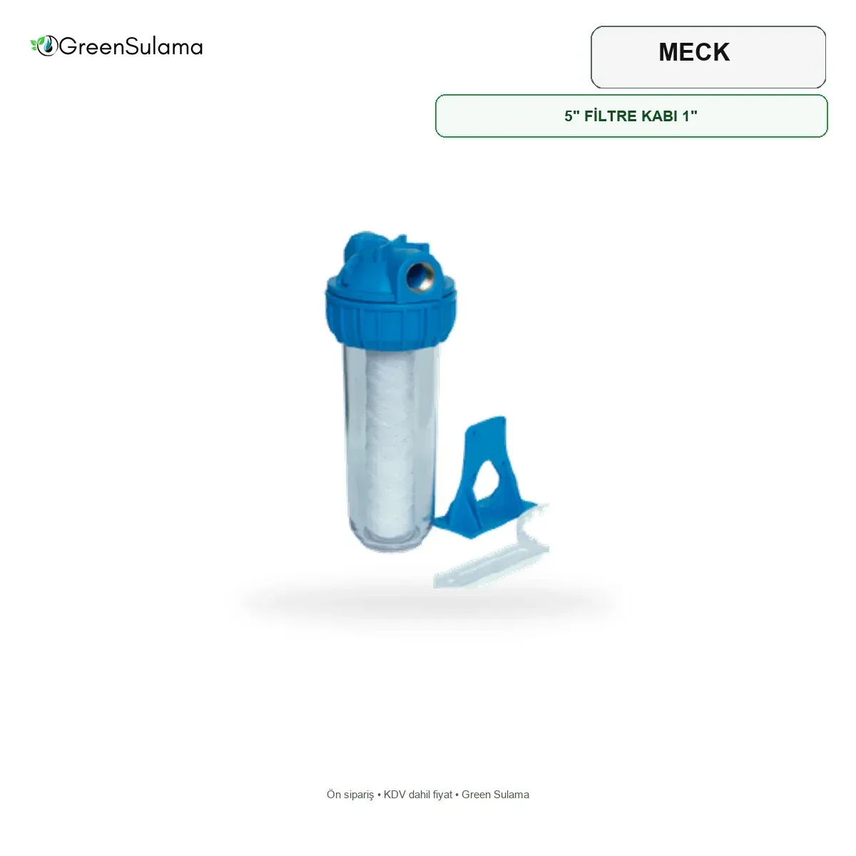 MECK 5″ FİLTRE KABI 1″ Filtre Kabı ve Kartuş MECK 5" FİLTRE KABI 1" Filtre Kabı ve Kartuş ürün görseli - Green Sulama