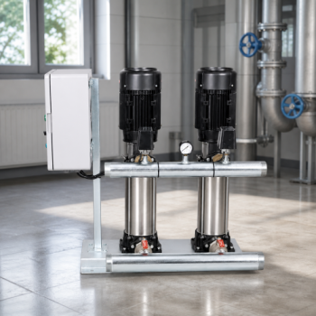Atlantis Blu 2 X YKSS 12-6KT Çift Pompalı Panolu Hidrofor Seti - Klasik Sistem Schneider Malzemeli
