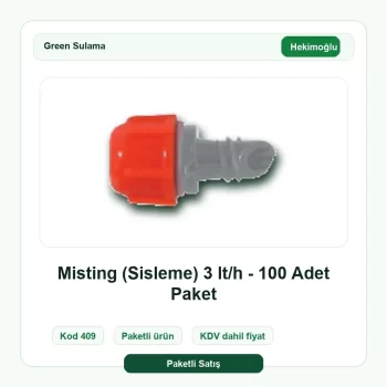 Hekimoğlu Misting (Sisleme) 3 lt/h - 100 Adet Paket Green Sulama paketli ürün