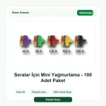 Hekimoğlu Seralar İçin Mini Yağmurlama - 100 Adet Paket Green Sulama paketli ürün