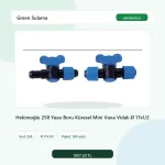 Hekimoğlu 258 Yassı Boru Küresel Mini Vana Vidalı Ø 17x1/2 - 100 Adet Paket gerçek katalog ürün görseli