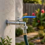 Kavram Küresel Kollu Bahçe Musluğu – Sinematik