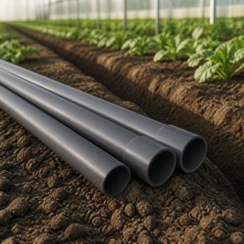 Pimtaş U-PVC Yapıştırma Muflu Boru PN16 tarımsal sulama uygulaması