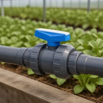 Pimtaş U-PVC çift taraf içten dişli küresel su vanası tarımsal sulama uygulaması