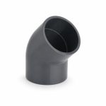 Pimtaş UH-PVC 45 derece yapıştırma muflu dirsek ürün görseli