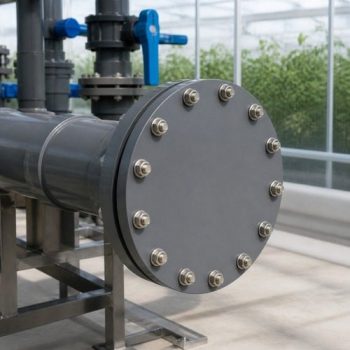 Pimtaş UH-PVC yapıştırma muflu kör flanş sera sulama uygulaması