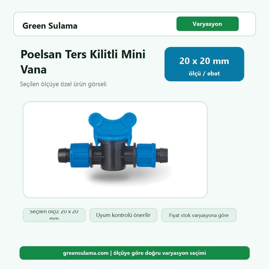 Poelsan Ters Kilitli Mini Vana 16 x 16 resmi