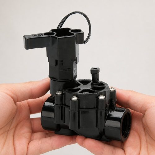 Rain Bird 100DV 24V solenoid vana elde kullanım görünümü Rain Bird 100DV 24V solenoid vana elde kullanım görünümü