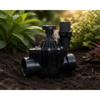Rain Bird 150PGA 24V 1,5 inç solenoid vana bahçe toprağında sinematik görünüm