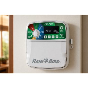 Rain Bird ESP-TM2I 6 istasyonlu iç mekân sulama kontrol ünitesi sinematik görünüm