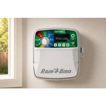 Rain Bird ESP-TM2I 8 istasyonlu iç mekân sulama kontrol ünitesi sinematik görünüm