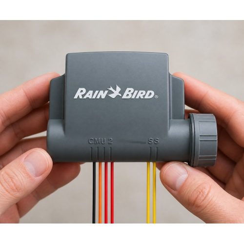 Rain Bird ESPBAT-BT 9V 2 istasyonlu Bluetooth kontrol ünitesi elde kullanım görünümü Rain Bird ESPBAT-BT 9V 2 istasyonlu Bluetooth kontrol ünitesi elde kullanım görünümü