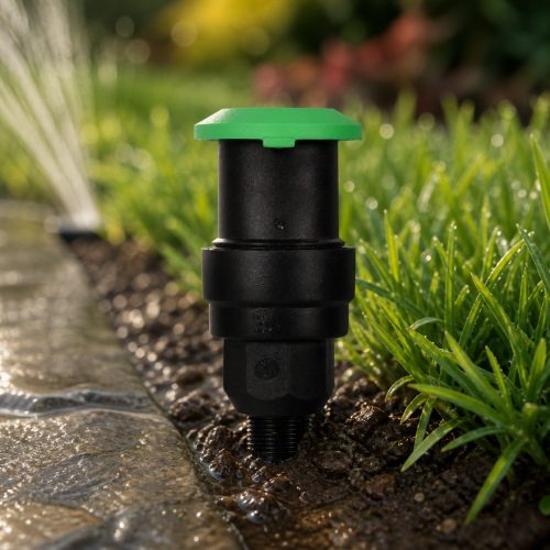 Rain Bird P33 can suyu vanası çevirmeli tip bahçede sinematik görünüm Rain Bird P33 can suyu vanası çevirmeli tip bahçede sinematik görünüm