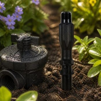 Rain Bird P33DK can suyu vanası anahtarı bahçede sinematik görünüm