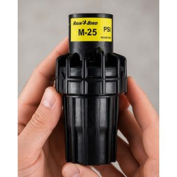 Rain Bird PSI-M25 25 PSI basınç regülatörü elde kullanım görünümü