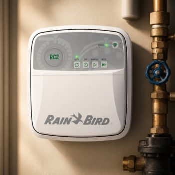 Rain Bird RC2-230V 8 istasyonlu iç mekân kontrol ünitesi kapaksız iç panel görünümü