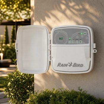 Rain Bird RC2-230V 8 istasyonlu dış mekan kontrol ünitesi sinematik görseli