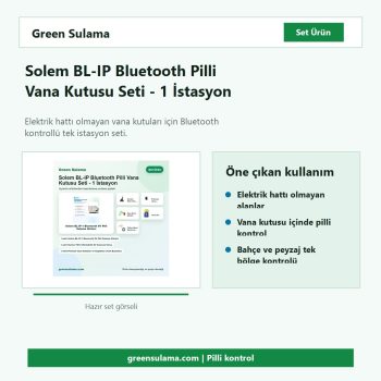 Solem BL-IP Bluetooth pilli vana kutusu seti hazır sulama seti görseli